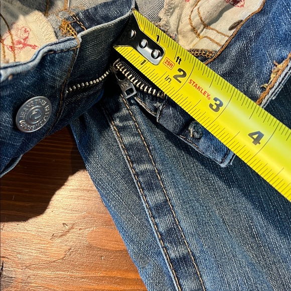 Vintage True Religion Joey Jeans - Low Rise Flare Twisted Leg - Size 26 - Picture 8 of 14